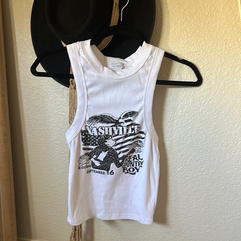 Nashville white tank